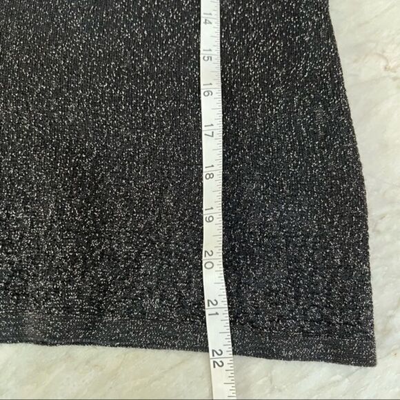 Anthropologie Moth Metallic Sweater Top ruffled sleeves size XS - Picture 5 of 6